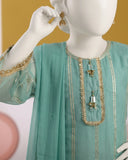 Kids Teal Green Cross Flapper Suit - view 2