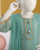 Kids Teal Green Cross Flapper Suit - view 2