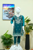 Premium Red Embroidered Kids Ethnic Suit – 2-Piece Fancy Wear